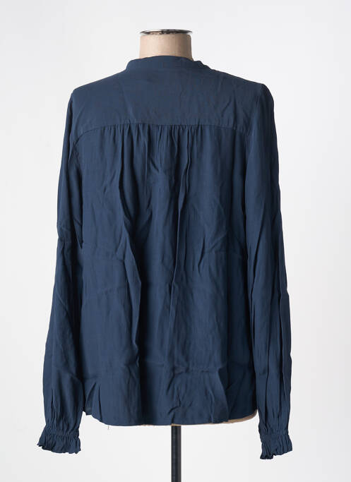 Blouse manches longues manches longues bleu ICHI femme
