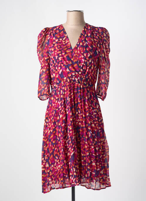 Robe mi-longue rose LA PETITE ETOILE pour femme