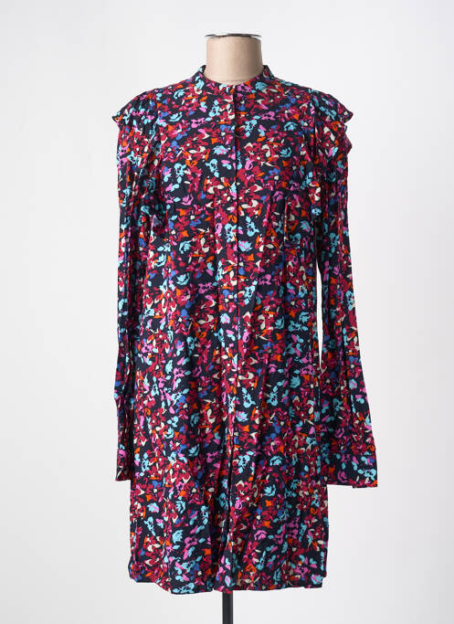 Robe mi-longue rouge PIECES pour femme