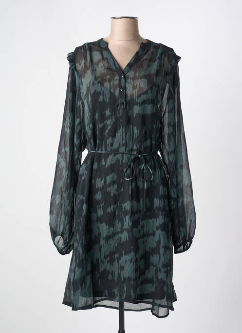 Robe mi-longue vert ICHI pour femme