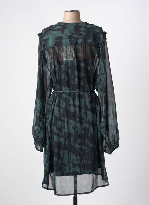 Robe mi-longue vert ICHI pour femme