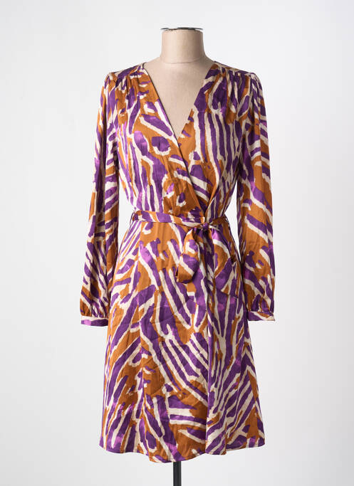 Robe mi-longue violet LA PETITE ETOILE pour femme