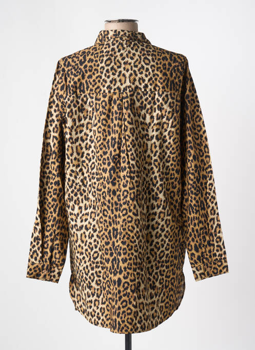 Tunique manches longues marron PIECES pour femme