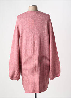 Gilet manches longues stretch rose ICHI femme