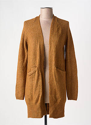 Gilet manches longues stretch marron ICHI femme