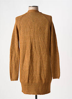 Gilet manches longues stretch marron ICHI femme