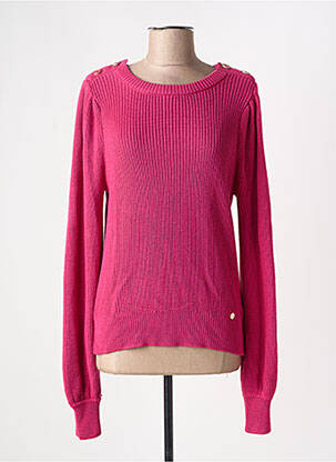 Pull stretch manches longues rose LA PETITE ETOILE femme