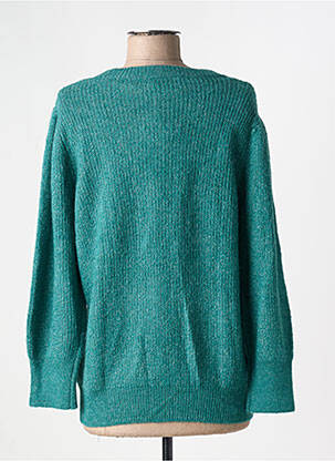 Pull stretch manches longues vert ICHI femme