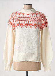 Pull stretch manches longues beige PIECES femme