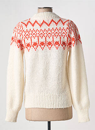 Pull stretch manches longues beige PIECES femme