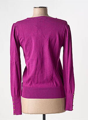 Pull stretch manches longues violet LA PETITE ETOILE femme