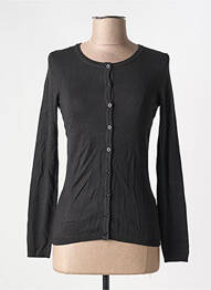 Gilet manches longues stretch noir ICHI femme