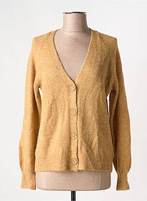 Gilet manches longues stretch beige ICHI femme