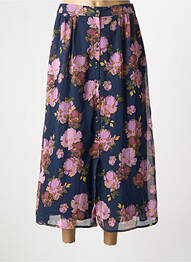 Jupe longue tissage crêpe bleu LA PETITE ETOILE femme