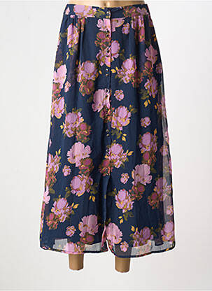 Jupe longue tissage crêpe bleu LA PETITE ETOILE femme