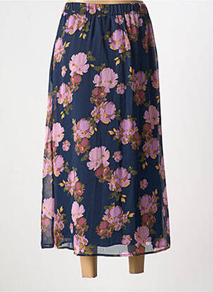 Jupe longue tissage crêpe bleu LA PETITE ETOILE femme