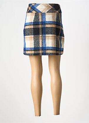 Jupe courte taille à pinces bleu VERO MODA femme