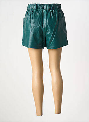 Short fermeture zippée sous rabat boutonné taille haute vert MOLLY BRACKEN femme