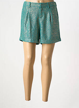 Short taille à pinces taille haute vert MOLLY BRACKEN femme