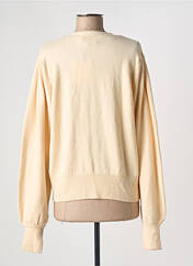 Gilet manches longues beige ICHI pour femme seconde vue