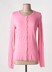 Gilet manches longues rose ICHI pour femme seconde vue