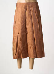 Jupe longue orange ICHI pour femme seconde vue