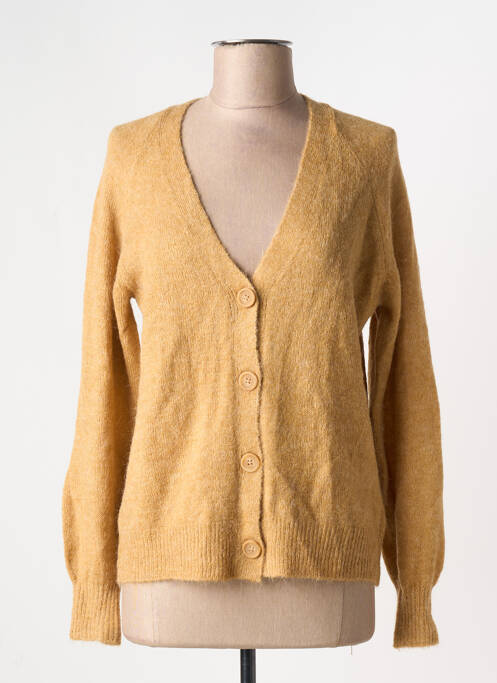 Gilet manches longues beige ICHI pour femme