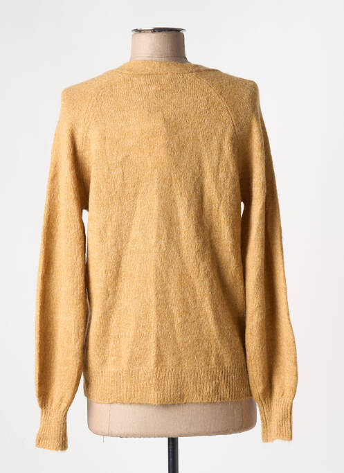 Gilet manches longues beige ICHI pour femme