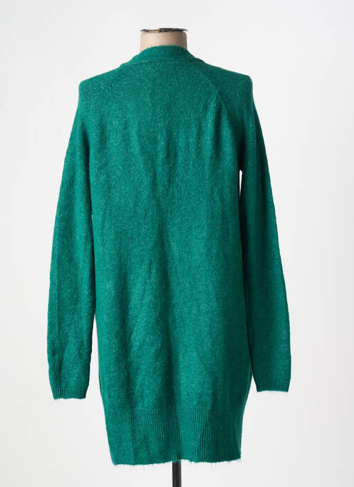 Gilet manches longues vert ICHI pour femme