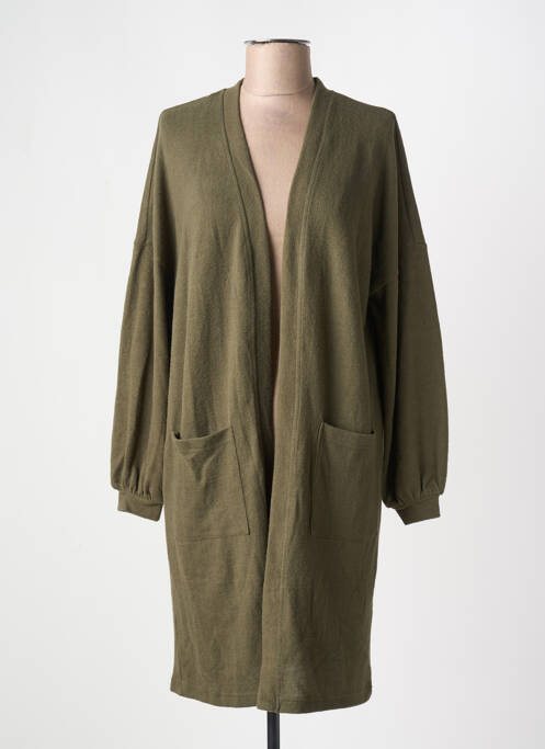 Gilet manches longues vert NOISY MAY pour femme