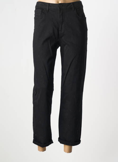 Jeans coupe droite noir ICHI pour femme