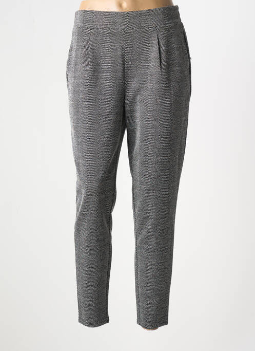 Pantalon chino gris ICHI pour femme