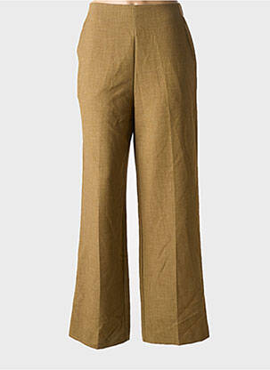 Pantalon flare taille élastique taille haute vert GRACE & MILA femme