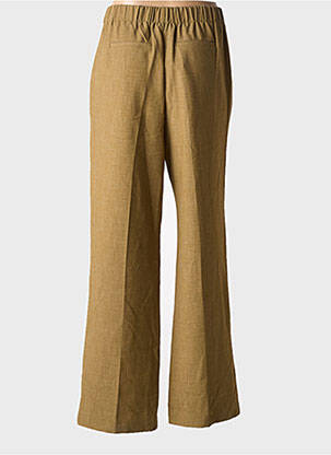 Pantalon flare taille élastique taille haute vert GRACE & MILA femme