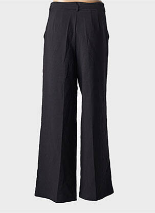 Pantalon flare taille à pinces taille haute noir STUDIO PARISIEN femme