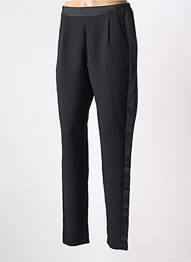 Jegging broderie galons latéraux taille haute noir STUDIO PARISIEN femme