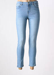 Jeans skinny stretch taille basse bleu PIECES femme