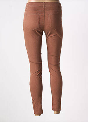 Pantalon 7/8 stretch taille normale marron VERO MODA femme
