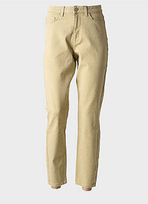 Jean coupe Mom vert PIECES pour femme