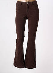Pantalon flare marron VERO MODA pour femme seconde vue