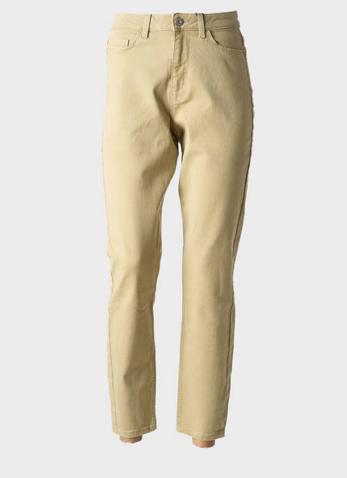 Jean coupe Mom vert PIECES pour femme