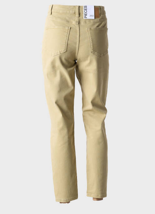 Jean coupe Mom vert PIECES pour femme