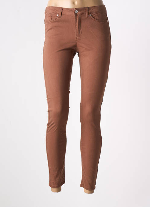 Pantalon 7/8 marron VERO MODA pour femme