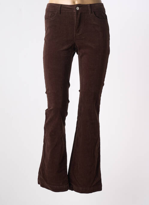 Pantalon flare marron VERO MODA pour femme