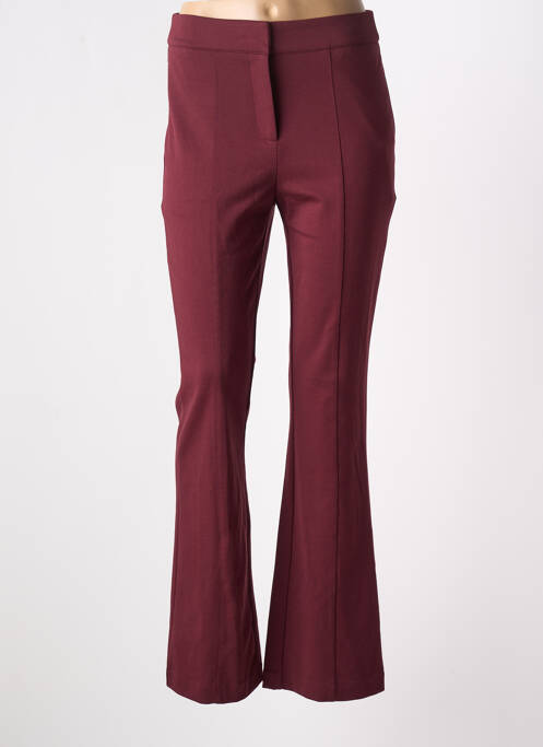 Pantalon flare rouge ICHI pour femme