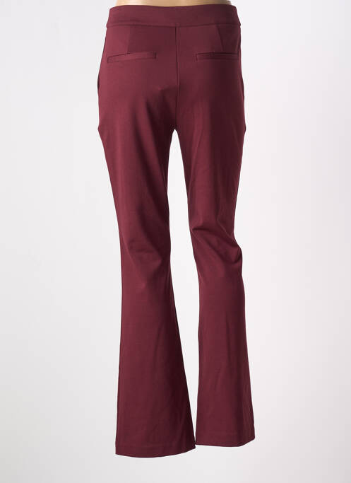 Pantalon flare rouge ICHI pour femme