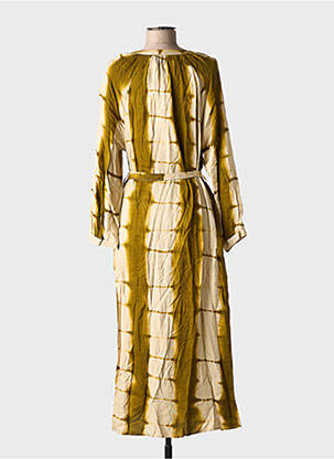 Robe longue manches longues manches longues beige LA PETITE ETOILE femme