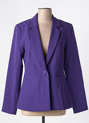 Blazer fausses poches violet ICHI femme