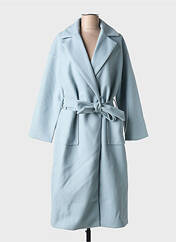 Manteau long bleu ICHI pour femme seconde vue