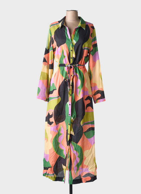 Robe longue vert GRACE & MILA pour femme